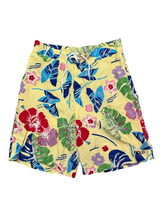 Polo Ralph Lauren Other - Vintage Polo Sport Ralph Lauren Yellow Floral Swim Trunks Size 32